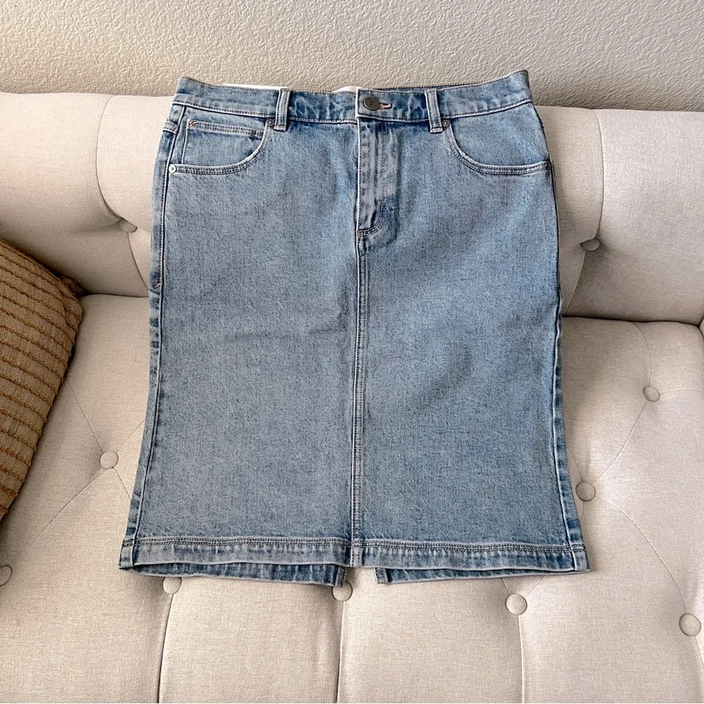 Abrand Jeans NWT Denim Midi A ‘99 Low Skirt SIZE 26